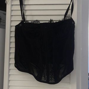 Black corset top size small. Only worn once